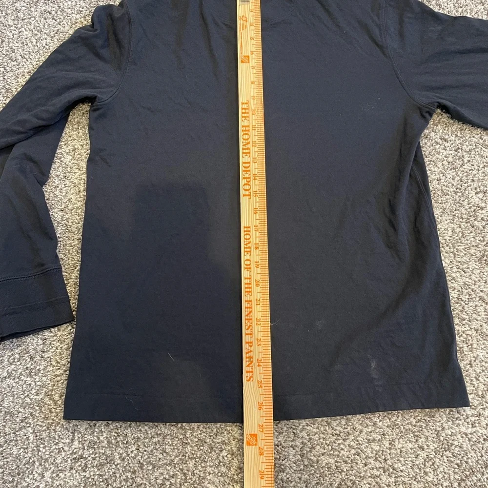 Filson Men's Dark Blue Long Sleeve Henley 100% Cotton Size Medium - Picture 6 of 8